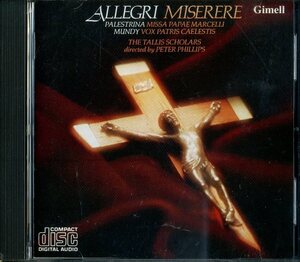 即決『同梱歓迎』CD 洋楽 ALLEGRI:MISERERE 音楽 ◎CDDVD多数出品中♪z108