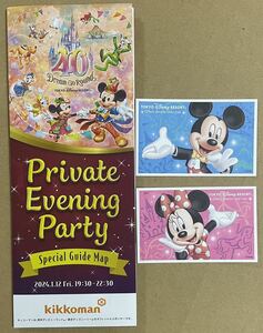 東京ディズニーランド貸切●ディズニーリゾート プライベートイブニングパーティー●ペアチケット●パスポート2枚