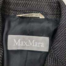 Max Mara　上品　ジャケット　グレー　ブラック　コート　お洒落　スーツ_画像4