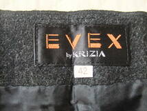 　EVEX　KRIZA　　ウールプリーツスカート　４２　１回使用　三陽商会_画像4