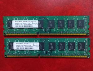 MN24-A【動作品】SanMax DDR3L-1600 8GB×2枚 計16GB【送料無料】PC3L-12800 デスクトップPC用 non-ECC Unbuffered