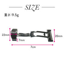 Dバックル　腕時計 20mm ベルト 片開き レザー ksd-sv レザーバンド_画像5