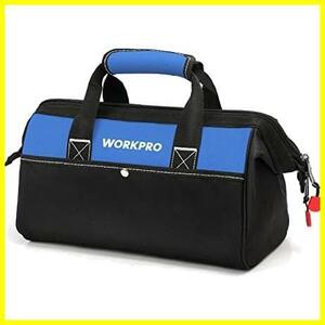 道具袋 工具バッグ 工具差し入れ 大口収納 ツールバッグ 600Dオックスフォード ワイドオープン WORKPRO 幅33cm