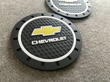 ★シボレー CHEVROLET★22★ドリンクホルダー　コースター　2個セット　直径70ｍｍ　シリコーン製　カップパッド_画像3