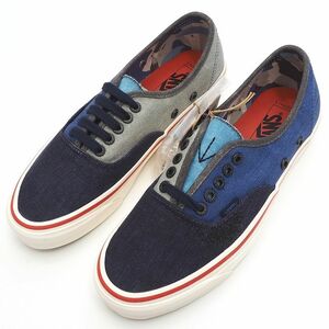 K04560 新品 Nigel Cabourn × VANS VAULT OG AutheNtiC Lx スニーカー 【サイズ：27cm】 Crazy Navy Mix オーセンティック