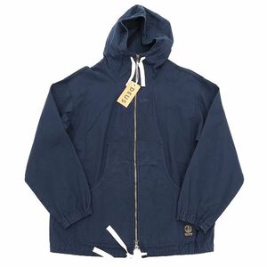 J04245 未使用品 22FW DEUS EX MACHINA/ジャケット 【サイズ：M】 ネイビー DMF226462 WAXED LANDING PARKA デウスエクスマキナ