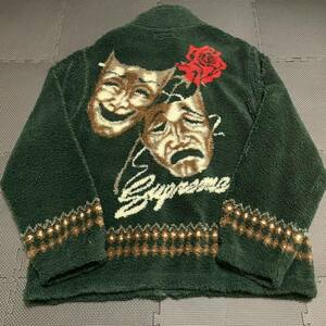 シュプリーム SUPREME 20SS Drama Mask Fleece Jacket ドラマ マスク 2フェイス フリース ジャケット グリーン XL