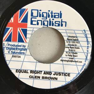 Glen Brown / Equal Right And Justice　[Digital English - 20072]