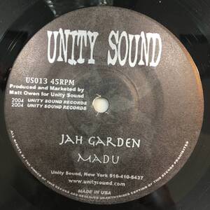 Madu / Jah Garden　[Unity Sound - US013]