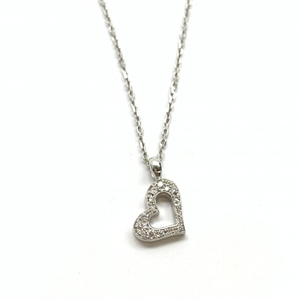 PIAGET Piaget lime light Heart necklace K18WG white gold diamond chain lady's accessory control RT33285