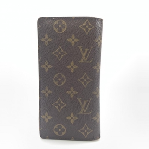 LOUIS VUITTON ルイヴィトン M66540 ポルトフォイユ ブラザ モノグラム メンズ 長財布 二つ折り 縦型 ブラウン 廃盤品 管理HS35324