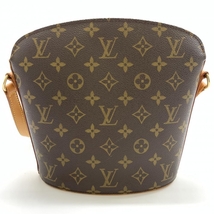 LOUIS VUITTON ルイヴィトン M51290 ドルーオ モノグラム レディース ショルダーバッグ 斜め掛け ブラウン 廃盤品 管理RT35574_画像4