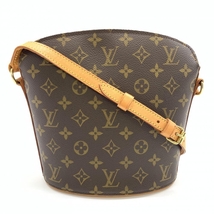 LOUIS VUITTON ルイヴィトン M51290 ドルーオ モノグラム レディース ショルダーバッグ 斜め掛け ブラウン 廃盤品 管理RT35574_画像1