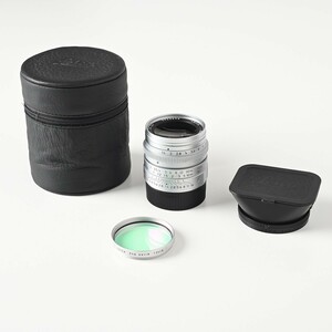 【美品】Leica SUMMILUX-M F1.4/35mm ASPH. ズミルックス レンズフィルター・フード・レザーケース付 ライカ