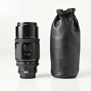 【美品】Nikon Ai-S AF NIKKOR ED 200mm F3.5 レンズフィルター付 レザーケース付 ニコン ニッコール 35mm判 一眼レフ ズーム