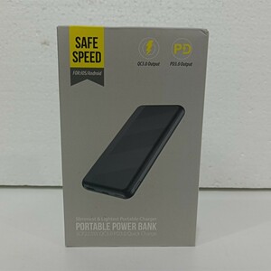 株式会社成洋 軽量薄型モバイルバッテリー 10000mAh 22.5W PD20W 黒 y1101-1