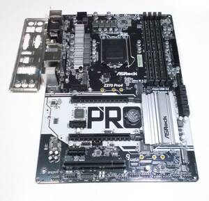 ASRock　Z270 Pro4　LGA1151　BIOSバージョンP2.70　ATXマザーボード　動作品　即決　送料無料