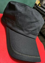 AVIREX ワークキャップ キャップ 帽子 メンズ 大きいサイズ 大きい アヴィレックス アビレックス BIG SIZE 62 63 64 ブラック 黒 シワあり_画像1