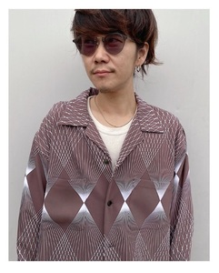 Black Weirdos　ブラックウィドー　Geometric Pattern Shirt　　シャツ