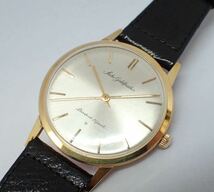 【超希少】セイコー　k18 ゴールドフェザー　未使用　デッドストック品　1960年代最高級薄型手巻き腕時計　稼働品　ケース　説明書付き_画像1