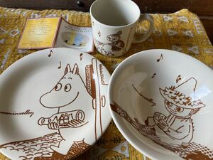  Moomin . тарелка кружка plate 3 позиций комплект 