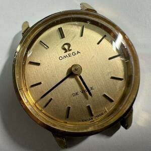 OMEGA オメガ デビル 腕時計 515007 TOOL 101 手巻き レディース 時計 DeVille 中古 現状品 WATERPROOF GOLD 金色　ジャンク　165-1