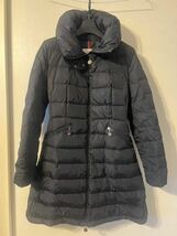 モンクレール MONCLER ダウンコート サイズ0 FLAMMETTE(フラメッテ) 黒 レディース 冬物 コート_画像1