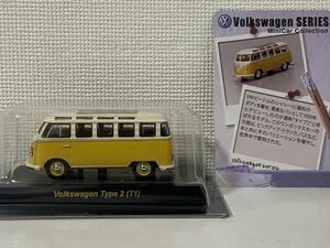 京商 1/64 フォルクスワーゲン ワーゲンバス タイプ2 T1 イエロー KYOSHO Volkswagen TYPEⅡ VW