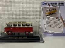 京商 1/64 フォルクスワーゲン ワーゲンバス タイプ2 T1 レッド KYOSHO Volkswagen TYPEⅡ VW_画像1