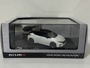 ディーラー特注 1/43 日産 リーフ ニスモ ブリリアントホワイトパール スーパーブラック カラーサンプル NISSAN LEAF NISMO KWAM002186