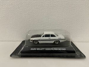 コナミ 1/64 絶版名車コレクション いすゞ ベレット 1600 GTR PR91W 1969 isuzu bellett ホワイト