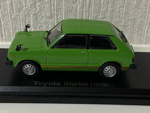 アシェット 1/43 国産名車コレクション トヨタ スターレット 1978 グリーン HACHETTE TOYOTA STARLET