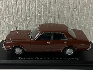 アシェット 1/43 国産名車コレクション トヨタ コロナ マーク2 1976 ブラウン HACHETTE TOYOTA CORONA MARK Ⅱ
