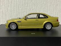 ディーラー特注 1/43 BMW M3 クーペ E46 フェニックスイエロー ゴールド 非売品 限定品 カラーサンプル_画像4