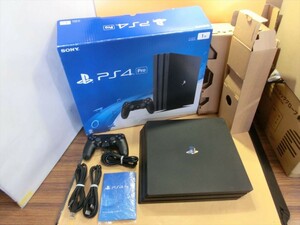 【HW50-02】【140サイズ】sony PS4 Pro プレイステーション4 ゲーム機本体セット/cuh-7000b/動作未確認/通電可/※傷汚れ有