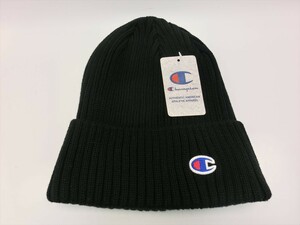 G【MK2-29】【送料無料】Champion/チャンピオン/ニットキャップ/ブラック/サイズ57㎝～59㎝