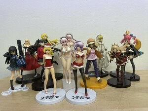 【HW57-96】【100サイズ】未検品/美少女フィギュア12点セット/super sonico すーぱーそに子 Fate フェイト 傷物語 他