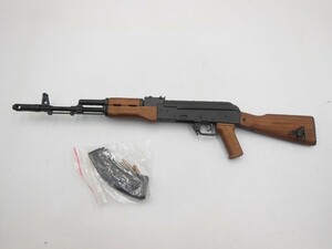 【HW56-97】【送料無料】銃 ミニチュア/AK-74 アサルトライフル/メーカー不明/ドール用に/※傷汚れ・くすみ・粘着物有