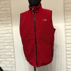 THE NORTH FACE フリースベスト Lサイズ ワインレッド系 古着 ノースフェイス アウトドア