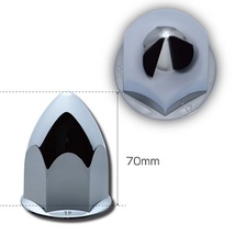 とんがりナットカバー　41ｍｍ　樹脂/クロームメッキ　高さ70mm　6個入り 500452_画像2