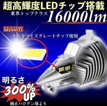 最新型 H4 LED ヘッドライト バルブ 10個 フォグランプ Hi/Lo 16000LM トヨタ ホンダ ダイハツ 日産 スズキ スバル 三菱 マツダ 車検対応_画像2