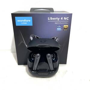 (志木)美品★Anker/アンカー ワイヤレスイヤホン soundcore Liberty 4 NC black 黒 A3947N11 防水 ハイレゾ ノイズキャンセリング3.0 (o)