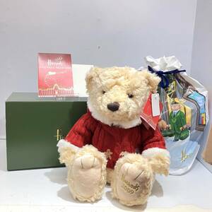 (志木)タグ付未使用★Harrods/ハロッズ MAXWELL BEAR 2009年 クリスマスベア テディベア マックス ぬいぐるみ クマ 箱入り 希少