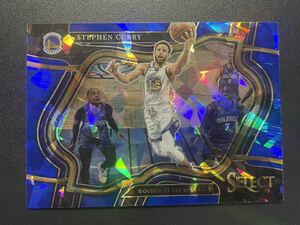 レア！Stephen Curry 2022 Select BLUE CRACKED ICE Courtside Level Card NBAカード ステフィンカリー