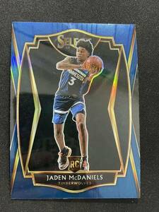 Jaden McDaniels RC 2020 Select SILVER Premier Level Rookie Card NBAカード