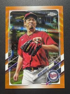 25枚限定 前田健太 2021 Topps Chrome ORANGE WAVE Refractor リフラクター Kenta Maeda MLBカード