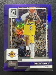 Lebron James 2022 Optic Purple Holo NBAカード