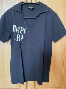 《新品》Sサイズ EMPORIO ARMANI エンポリオアルマーニ　ロゴ　ポロシャツ　メンズ　半袖　ブラック