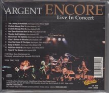 ARGENT / ENCORE ( LIVE IN CONCERT )（輸入盤CD）_画像2