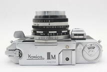 【返品保証】 コニカ Konica IIIM Konishiroku Hexanon 50mm F1.8 ダブルストローク レンジファインダー カメラ s4352_画像6